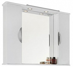 Водолей Зеркальный шкаф Лира 105 белый – фотография-1