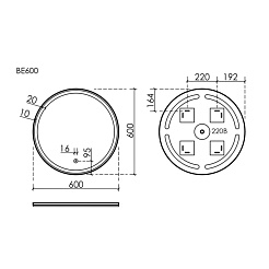 Sancos Зеркало Bella 60 BE600 – фотография-3