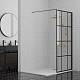 Paini Душевая перегородка PAINI-WalkIN90G 90x195 рисунок решётка – фотография-7