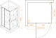 RGW Душевой уголок Passage PA-078-1B (PA-008B + Z-060-2B) 100x90 профиль черный стекло прозрачное – картинка-6