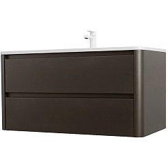 Cezares Тумба под раковину Relax 100 подвесная оружейная сталь – фотография-4