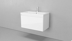 Velvex Мебель для ванной подвесная Klaufs 90 белая – фотография-5