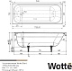 Wotte Ванна чугунная Start 170х70 c отверстиями для ручек – фотография-12