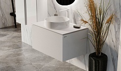 Jorno Тумба под раковину Stone 80 белая – фотография-3