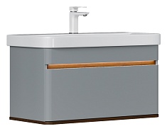 Equil Тумба с раковиной Elegante 80 1 ящик подвесная мэйджик/дуб голиано