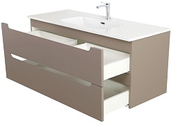 BelBagno Тумба с раковиной Etna 120 подвесная бежевая матовая – фотография-7