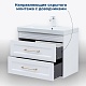 Aquanet Тумба с раковиной Бостон New 80 Flash подвесная с золотыми ручками белый сатин – картинка-29