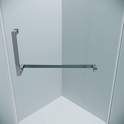 Grossman  Душевой уголок Pragma 100x100x195 профиль хром стекло прозрачное – фотография-10