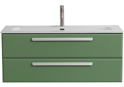 Cezares Тумба с раковиной Eco Cer-N 120 фисташковый софт CZR-8073-120 ручки серые – фотография-1