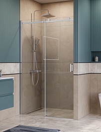 BelBagno Душевая дверь в нишу Soft Close-2 SOFT_CLOSE-2-BF-1-120-C-Cr 120x200 профиль хром стекло прозрачное – фотография-2