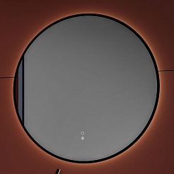 Aquanet Зеркало Контур 77x77 Led TX с подсветкой и антизапотеванием черное – фотография-4