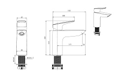 Aquatek Смеситель для раковины Вега AAQ1011MB матовый черный – фотография-5