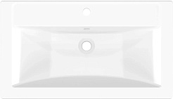 Mixline Тумба с раковиной Вектор 80 Марго подвесная белая – фотография-5