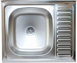 КромРус Мойка кухонная S-217, 1.5" левая – фотография-1