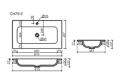 Ceramicanova Мебельная раковина Grace 81 CN7012MC капучино матовый – фотография-3