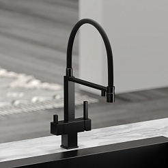 Sancos Смеситель для кухни Moro SC4006MB матовый черный – фотография-4