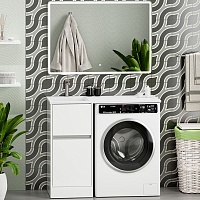 Misty Мебель для ванной с раковиной под стиральную машину Ингрид 100 L белая