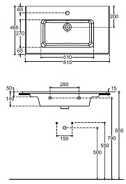 Allen Brau Мебельная раковина Fantasy 82 4.11025.20 белый глянец – фотография-3