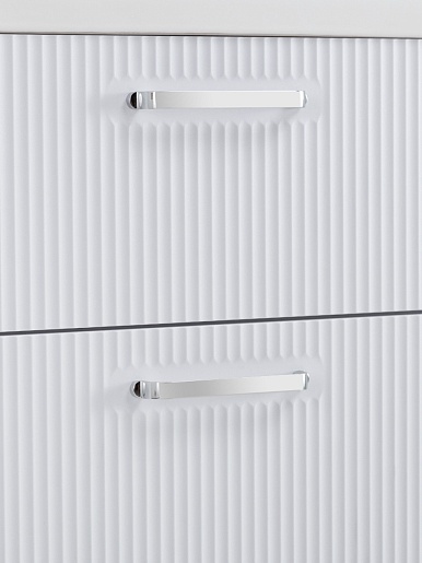 BelBagno Тумба с раковиной Due 50 подвесная Белый металлик ручки Хром полированный – фотография-10