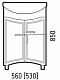 Corozo Мебель для ванной Креста 55 Z1 new – картинка-17
