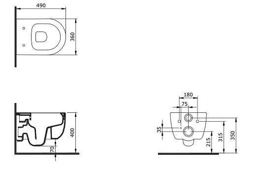 Allen Brau Унитаз с инсталляцией Priority 4.31002.20/8.9466.0.000.000.1 белый глянец – картинка-39