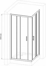 Royal Bath Душевой уголок HPD-T 80х80х185 – фотография-3