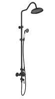 Aquatek Душевая система Классик AQ2563MB с термостатом, матовая черная