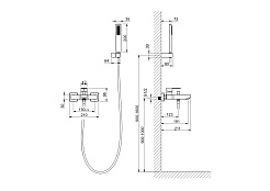 Aquatek Душевая система Либра AQ1649MB матовый черный – фотография-8