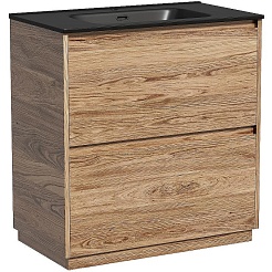 Sancos Тумба с раковиной Libra Floor 80 дуб чарльстон раковина Element 81 CN7005MB – фотография-1