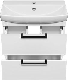 Misty Мебель для ванной Клермонт 60 подвесная белая – фотография-6