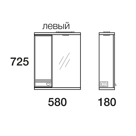 Merkana Мебель для ванной комнаты Астурия 75 R – фотография-2