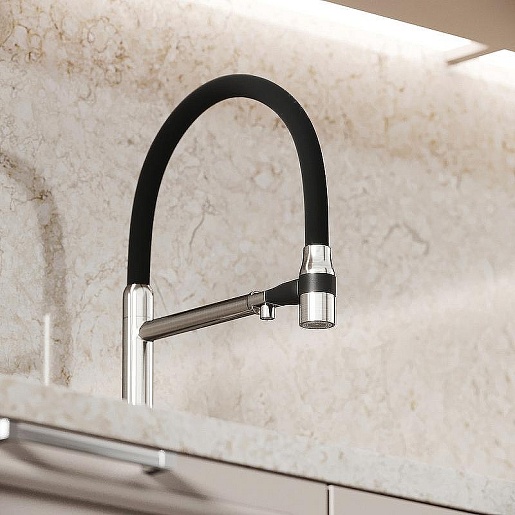 Sancos Смеситель для кухни Garda SC4009BN брашированный никель – картинка-3