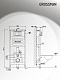 Grossman Инсталляция для подвесного унитаза Cosmo 97.02.210 с черной матовой клавишей смыва – фотография-39