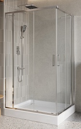 BelBagno Душевой уголок Luce 115/110 LUCE-AH-22-115/110-C-Cr профиль хром стекло прозрачное – фотография-1