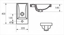 Corozo Мебель для ванной Комо 40 сонома – фотография-5