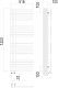Terminus Полотенцесушитель водяной Астра П24 70x1200 хром – картинка-6