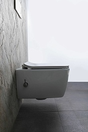 Allen Brau Унитаз подвесной Liberty 4.33009.20 белый с крышкой 4.33008.20 – фотография-4