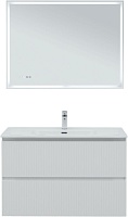 Aquanet Мебель для ванной Джейн 2.0 120 Flat подвесная белый сатин