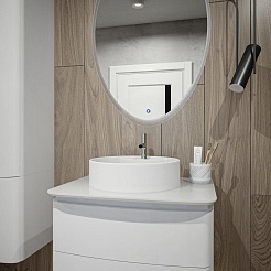 Teymi Накладная мебельная раковина Lina S D40 белый матовый T50191 – фотография-5