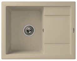 Florentina Мойка гранитная Липси 660 с углубленным крылом шампань – фотография-1