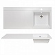 Runo Мебель для ванной Лира 105 L белая – картинка-21