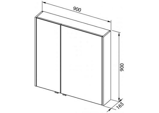 Aquanet Комплект мебели Августа 90 дуб сонома – картинка-9
