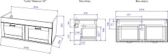 Sanflor Тумба с раковиной Ванесса 105 белый – фотография-5