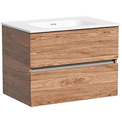 Sancos Тумба с раковиной Urban 70 дуб чарльстон раковина Element 71 CN7007 – фотография-1