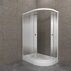 Triton Душевой уголок Коралл Лайт А 120/80 левый – фотография-5