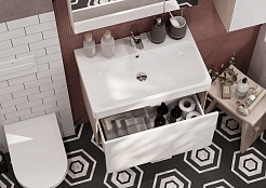 Акватон Тумба под раковину Асти 70 ясень шимо/белая – фотография-6