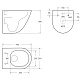 BelBagno Унитаз подвесной Amanda BB051CH-TOR-FC/BB051SC безободковый, смыв TORNADO – картинка-26