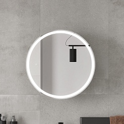 Equil Зеркальный шкаф Smile D60 графит софт – фотография-4