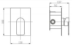 BelBagno Смеситель для душа Nova NOV-DASM-IN сатин – фотография-3