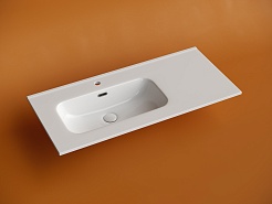 Ceramicanova Мебельная раковина Element 101 чаша слева CN7003L белая – фотография-3